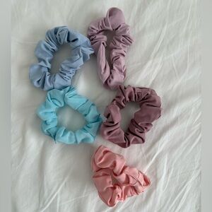 Variety Pack of Lululemon Uplifting Scrunchies 5 Pack in a Variety of Colors